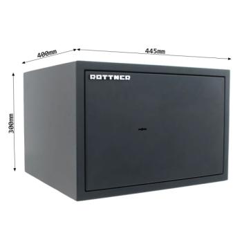 Rottner Möbeltresor S2 PowerSafe 300 Doppelbartschloss anthrazit T05722